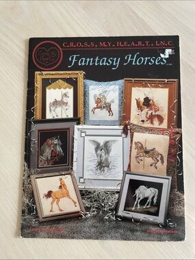 Cross My Heart 'Fantasy Horses' Cross Stitch Pattern Booklet of 8 Patterns